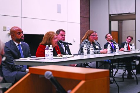 Local candidates from multiple districts spoke to voters over key issues they all focus on if elected during a public forum hosted at the North Lake Campus.