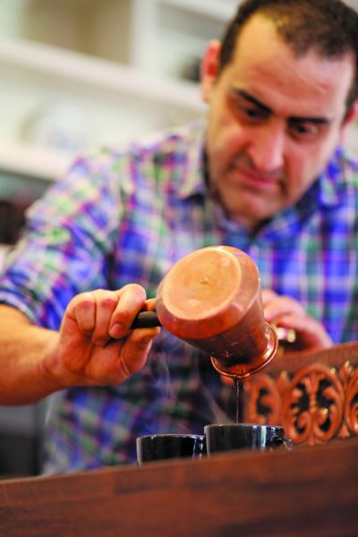 The Turkish Sand Coffee served at Ardy’s Grill is boiled using a pan filled with sand that’s heated at over 200 degrees.
