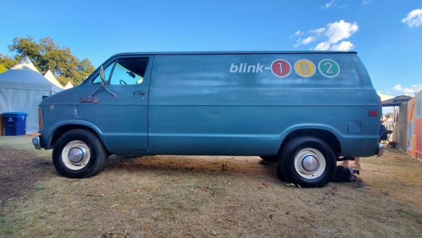 The van driven by vocalist and bassist Mark Hoppus on Blink-182's "The Rock Show" music video released in 2001.