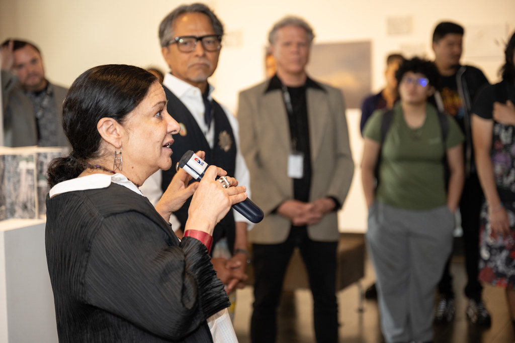 Cristina Kahlo speaks in front of students at Mountain View Campus on Sept. 22.