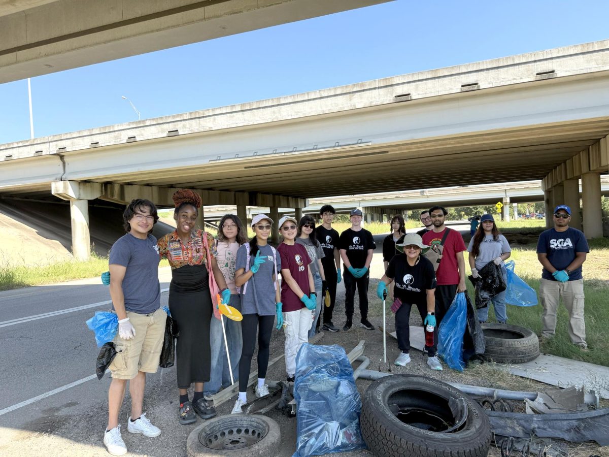 Volunteers gather for the 34th annual Irving Trash Bash at Richardson Grove Park.